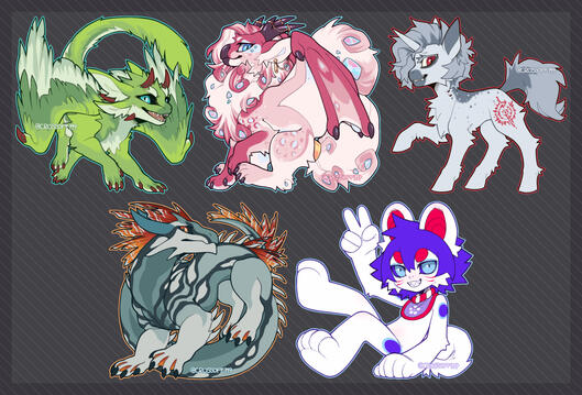 Personal toyhou.se chibis