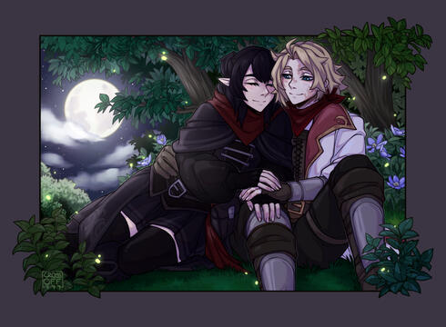 Artfight 2025 for Lykkania and vampurr_bite